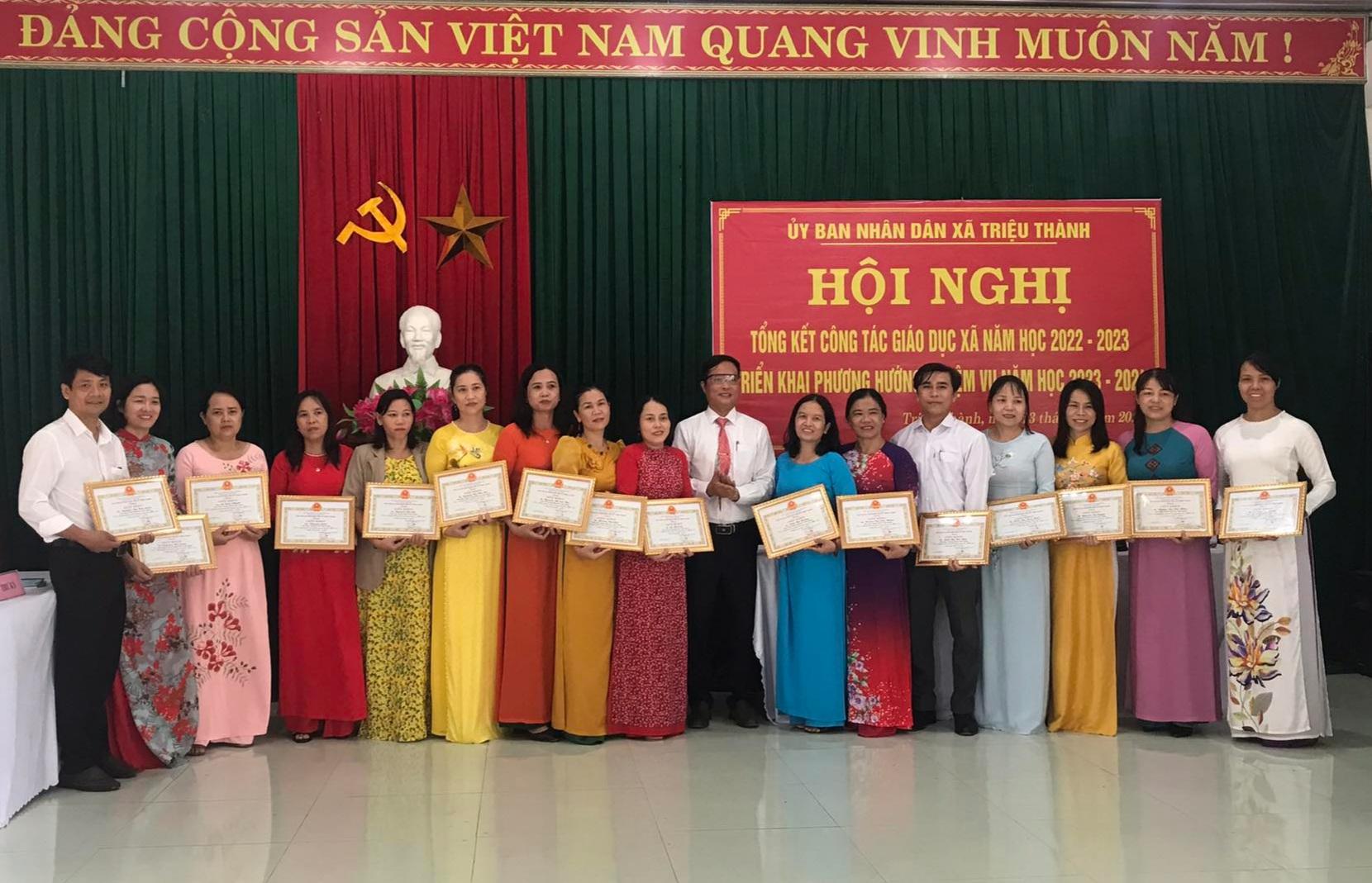 TRIỆU THÀNH: HỘI NGHỊ GIÁO DỤC XÃ NĂM HỌC 2023-2024